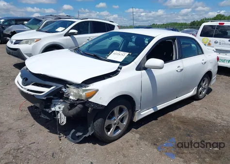 2011 Toyota Corolla S from USA, damaged, VIN 2T1BU4EE0BC708699